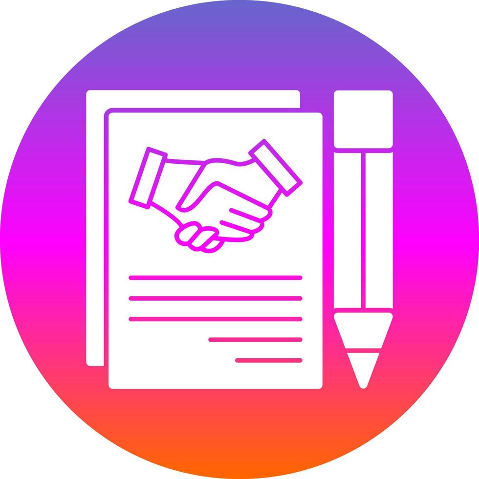 Agreement Vector Icon Design