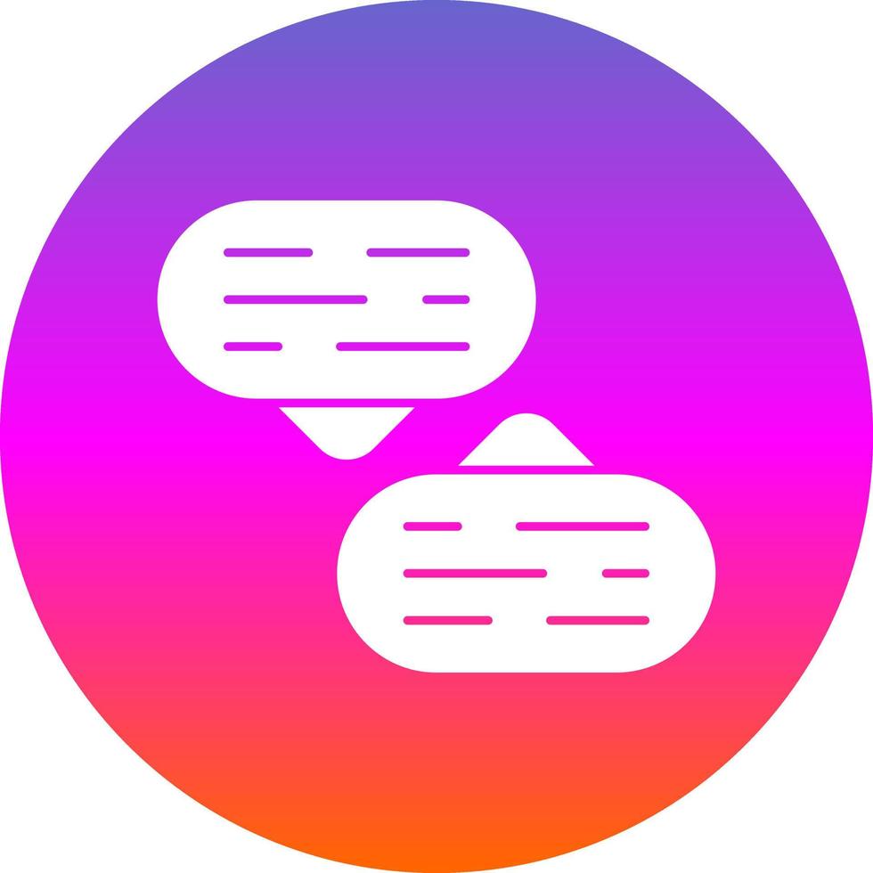 Conversation Vector Icon Design