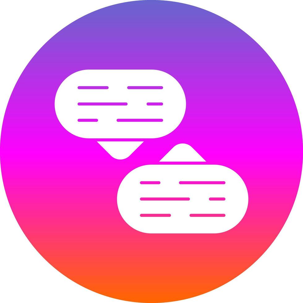 diseño de icono de vector de conversación