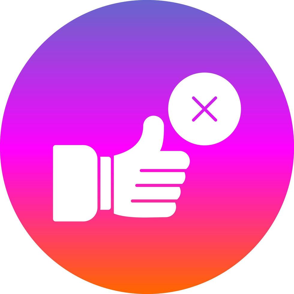 Disagree Vector Icon Design