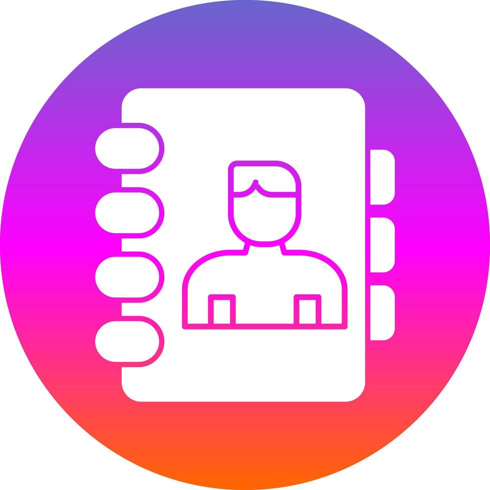 diseño de icono de vector de contactos