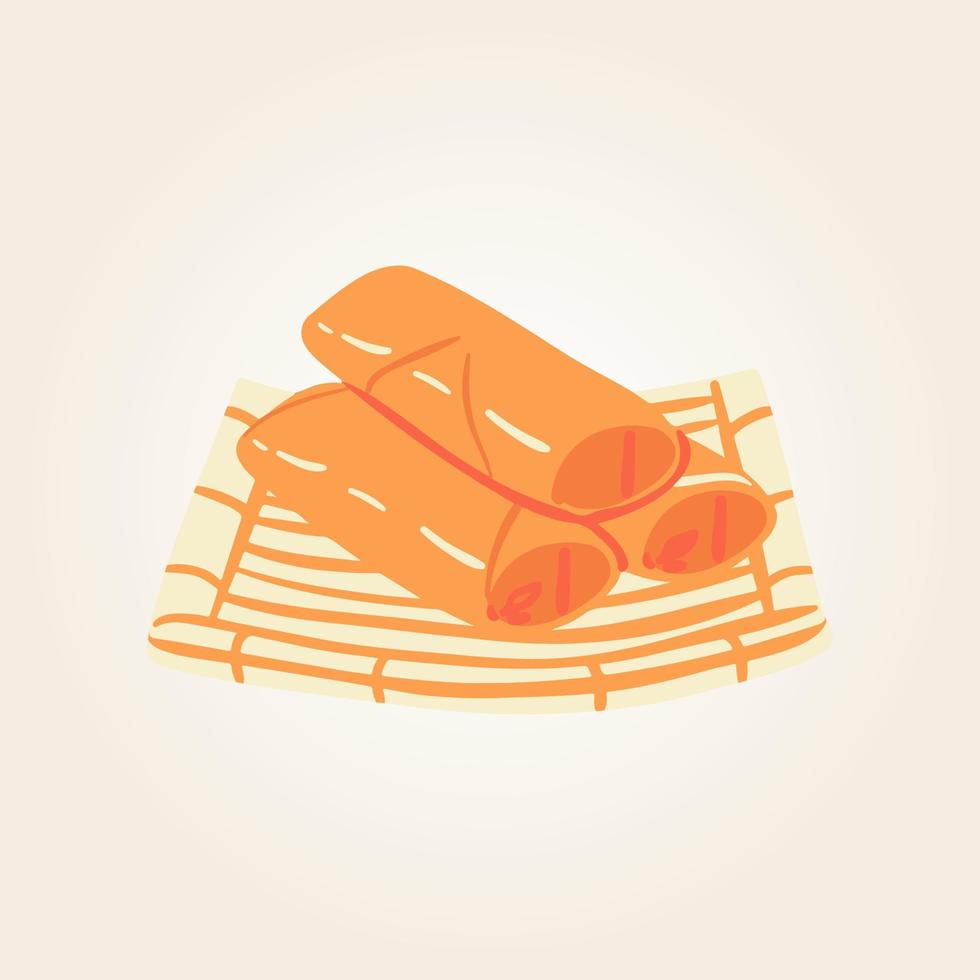 Food plate traditional dish vector design