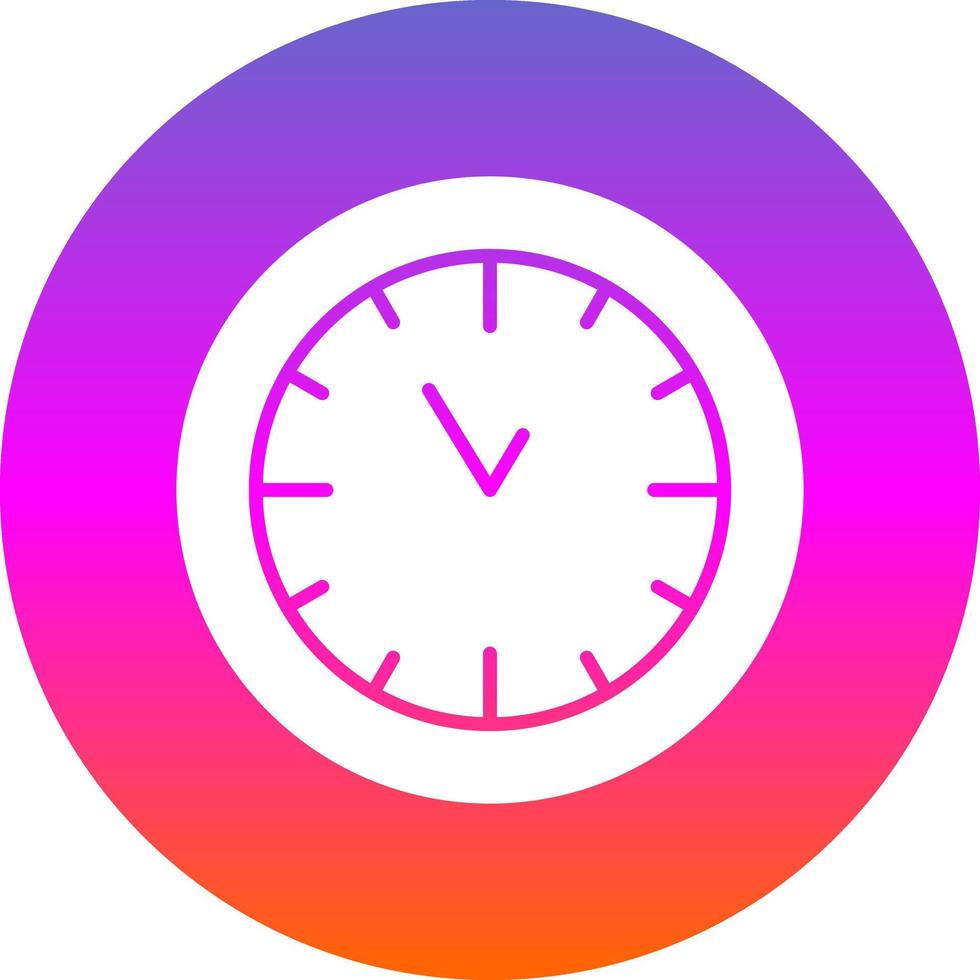 Wall Clock Vector Icon Design