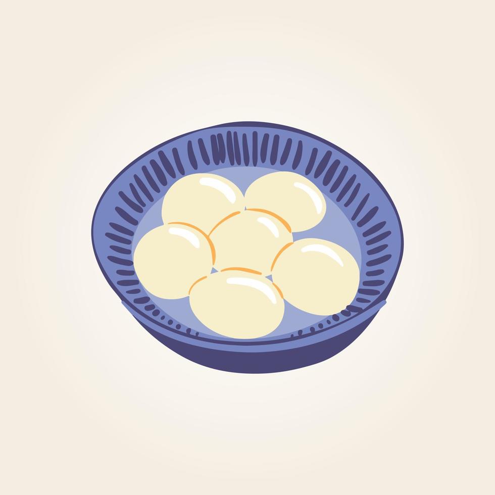 Food plate traditional dish vector design