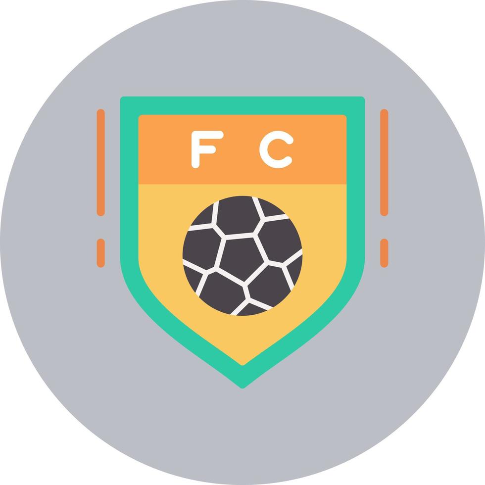 icono de vector de club de fútbol