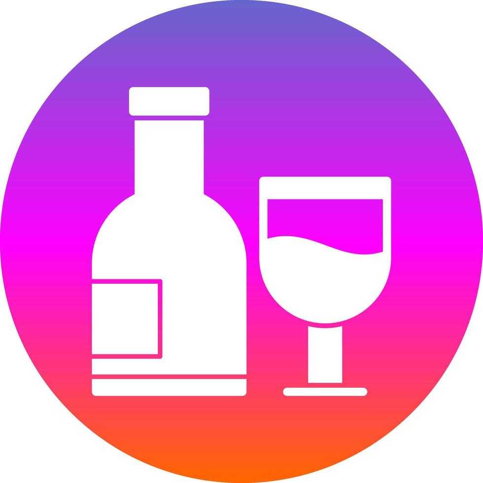 Alcoholic Drink Vector Icon Design