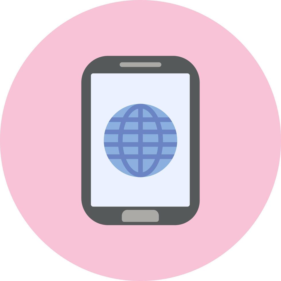 Mobile  Internet Vector Icon