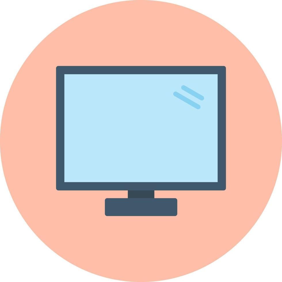 Monitor Screen Vector Icon