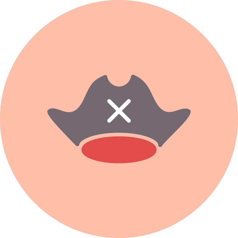 icono de vector de sombrero pirata