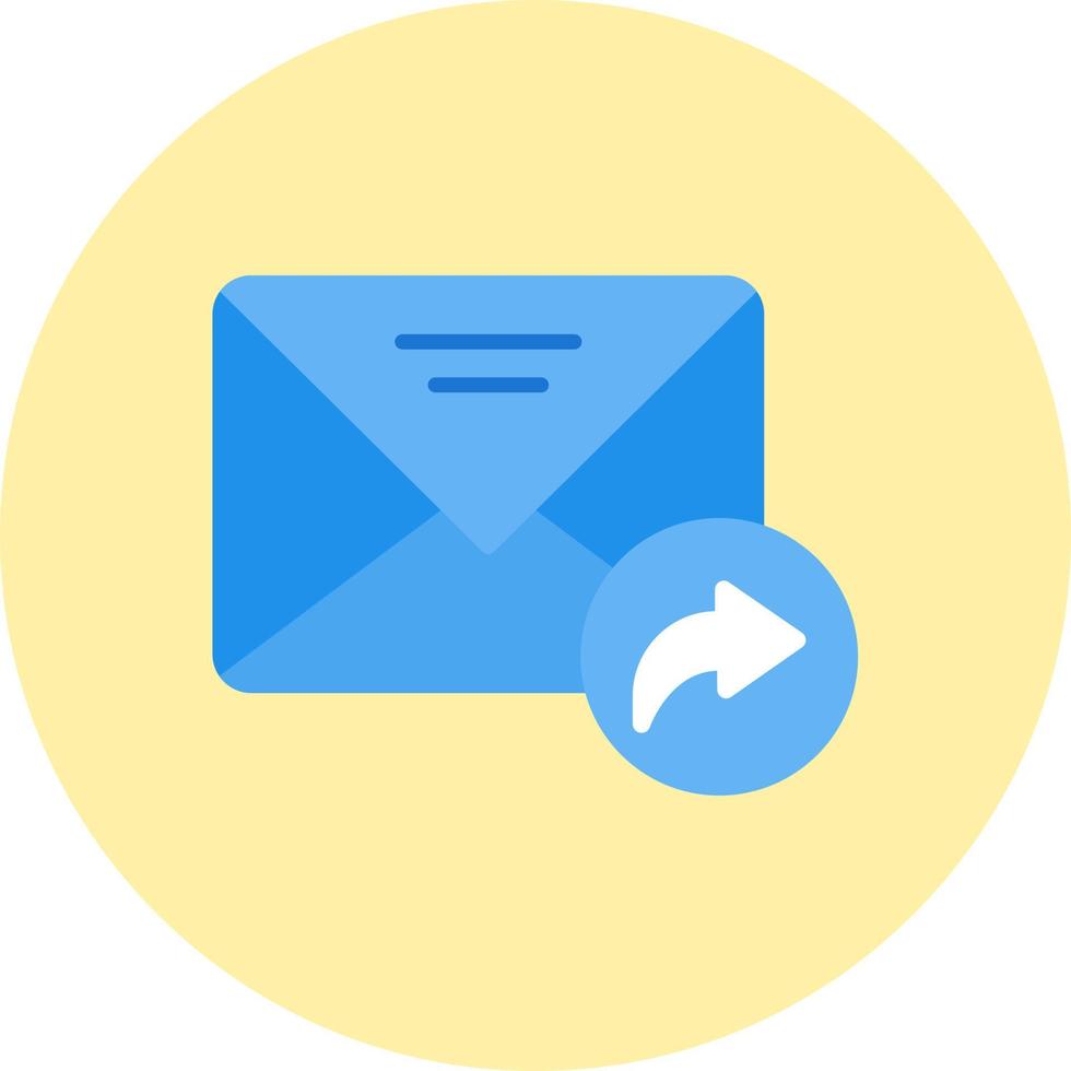 icono de vector de reenvío de correo