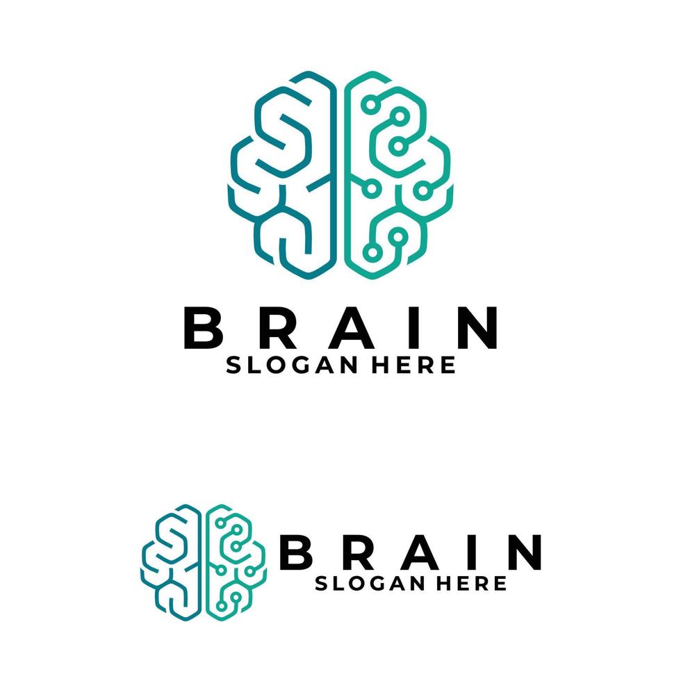 cerebro idea logo icono vector aislado