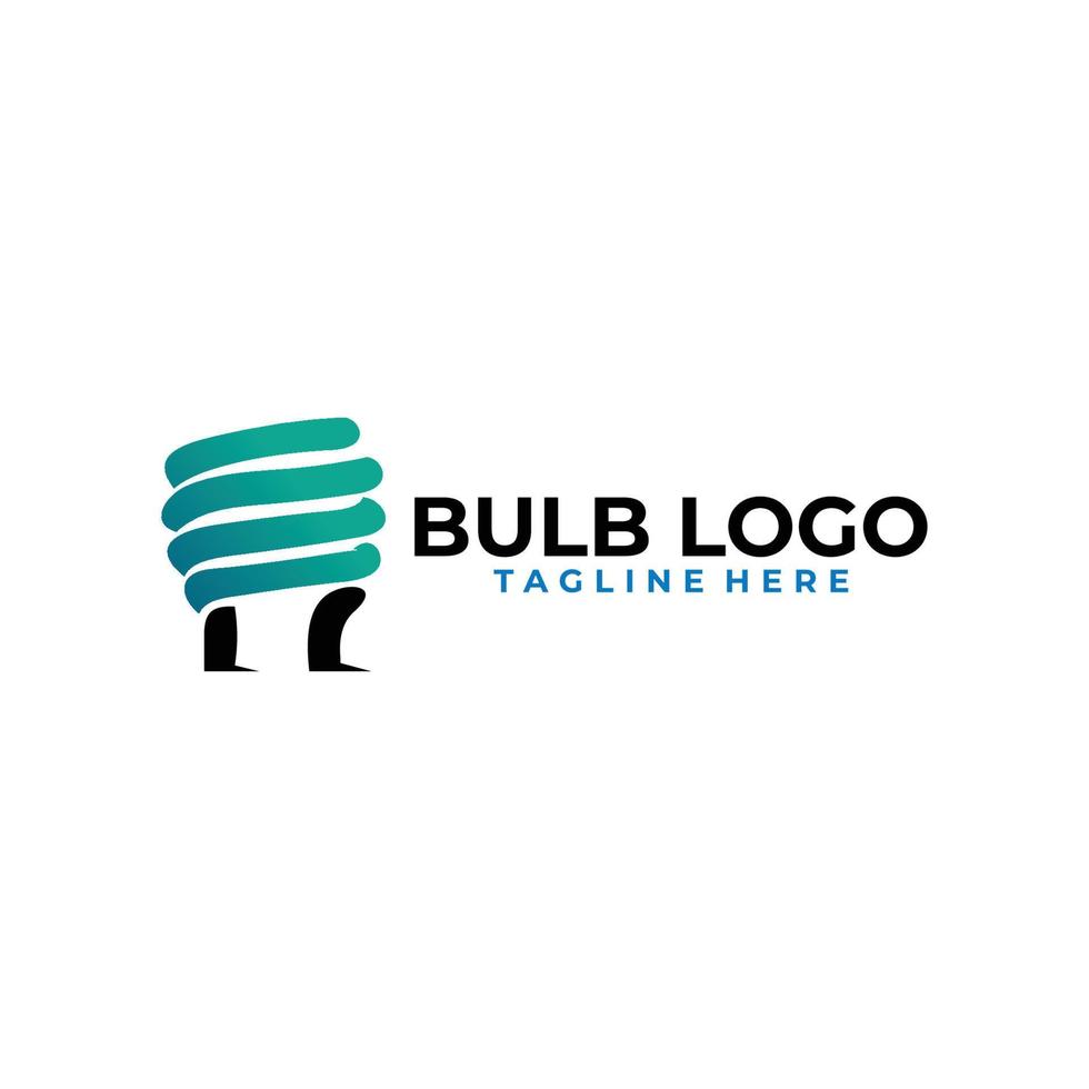 Bulb logo icon vector isolated