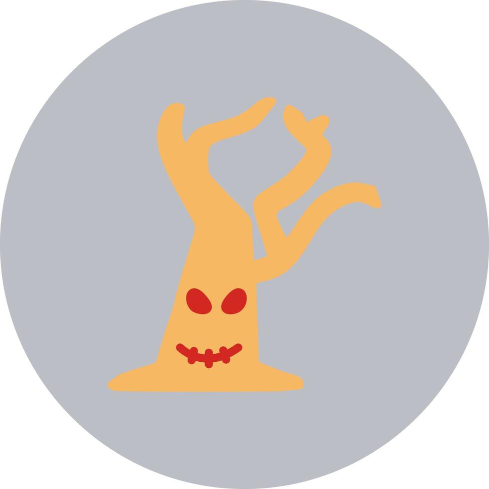 Tree Halloween. Vector Icon