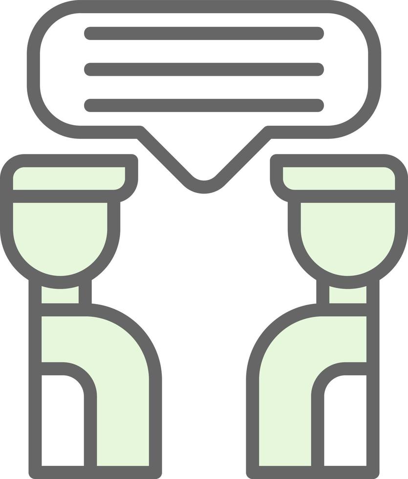 Discussion Vector Icon Design