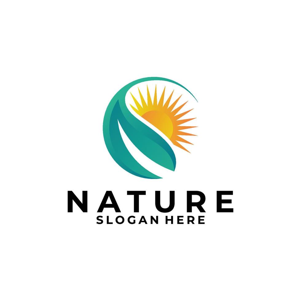 nature logo icon vector isolated