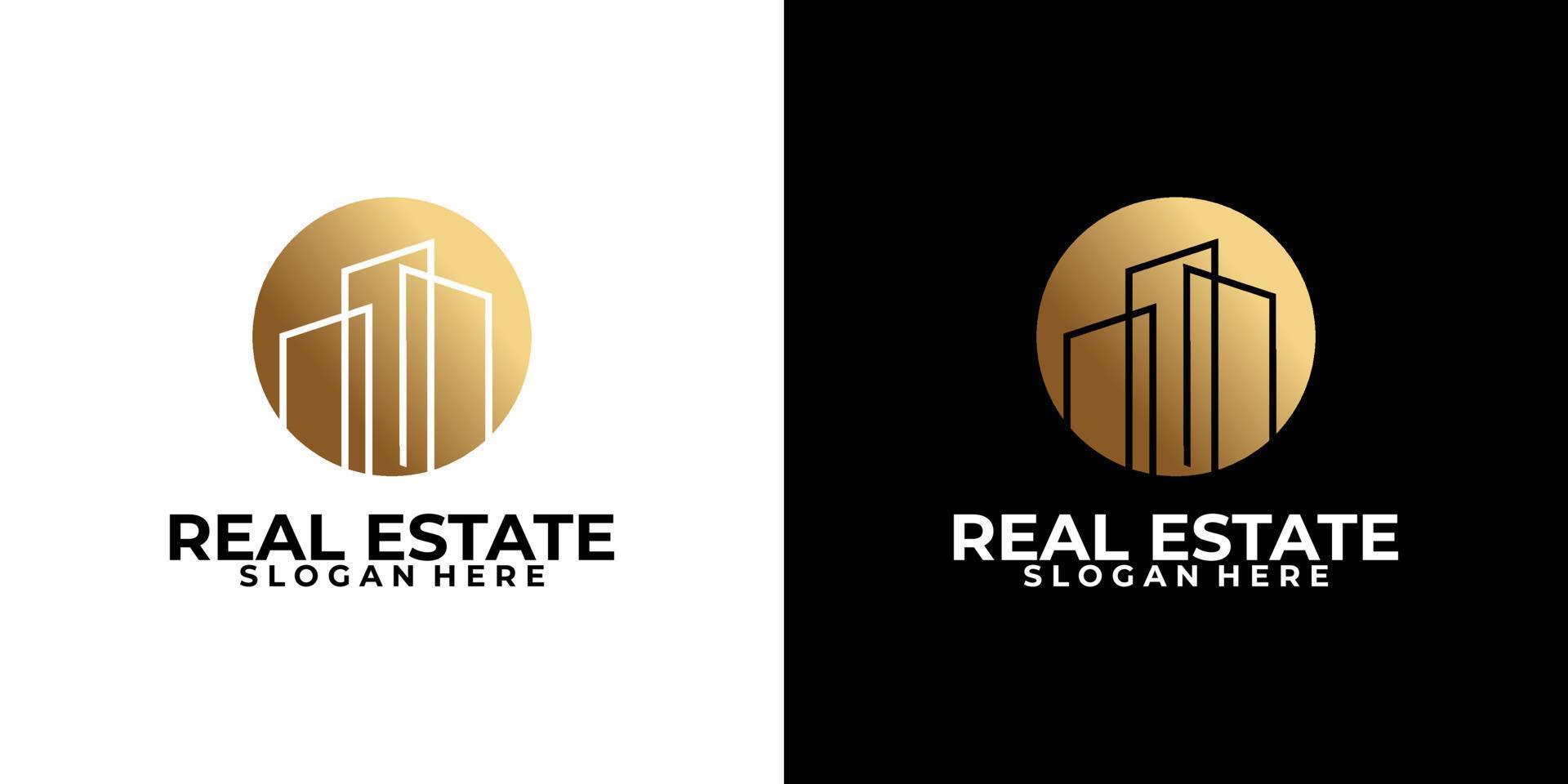 real estate logo icon vector isolated