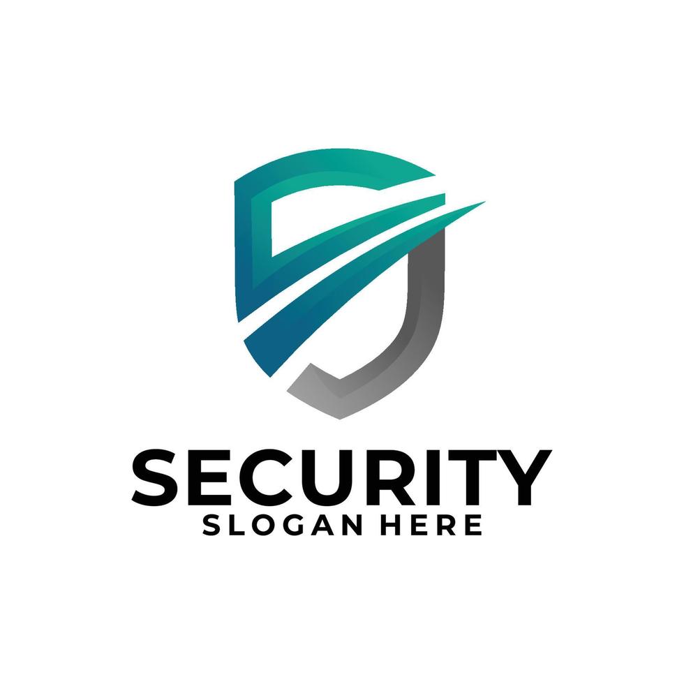 vector de icono de logotipo de seguridad aislado