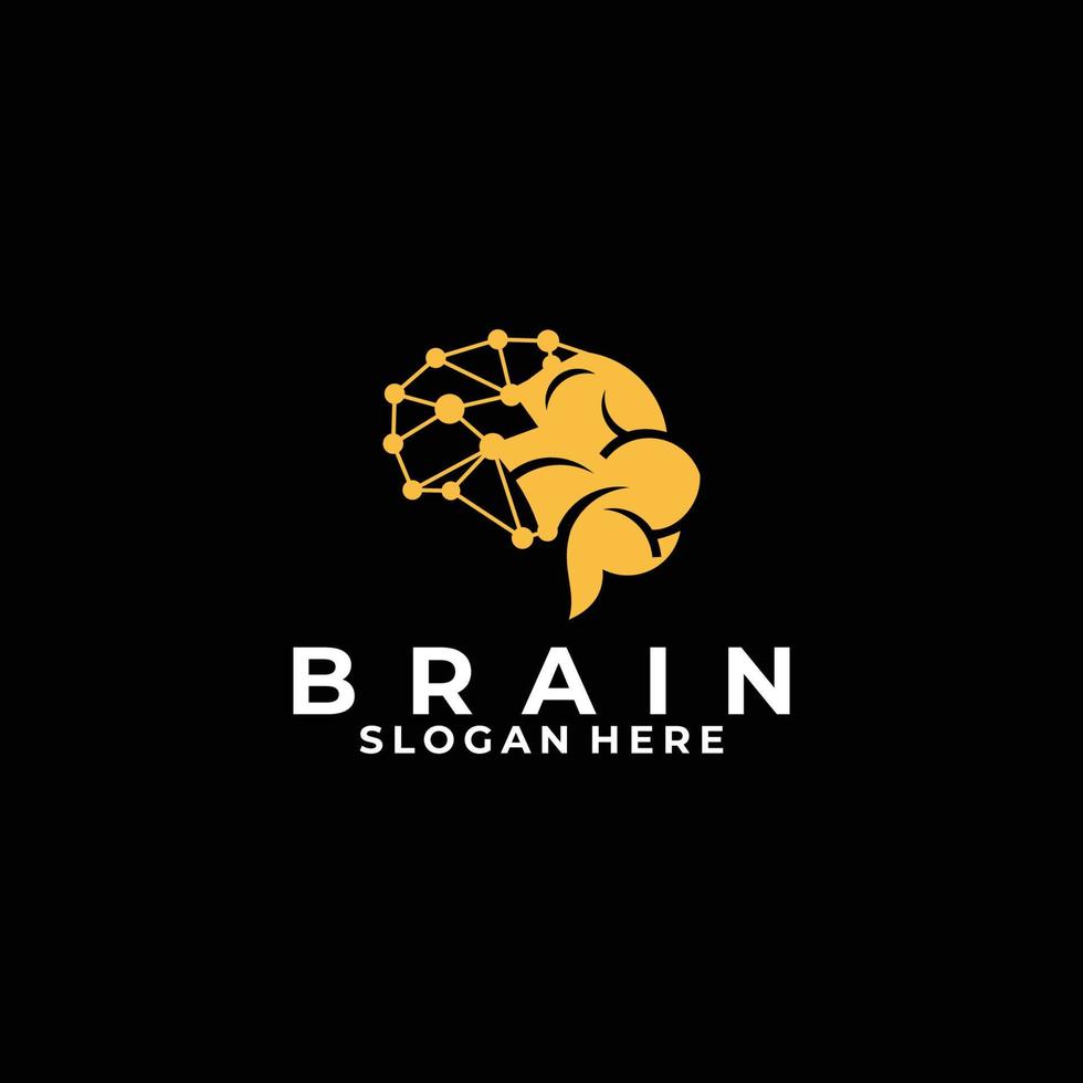 brain idea logo icon vector isolated