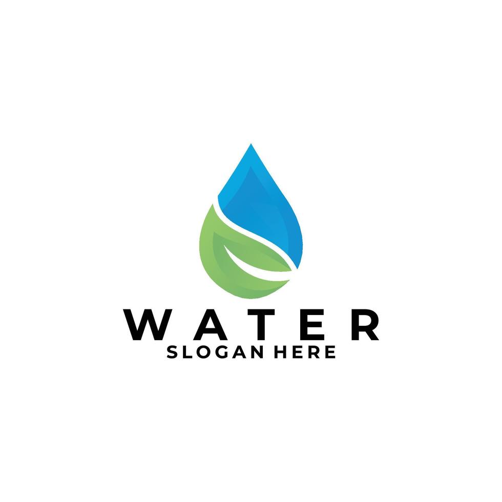 vector de icono de logotipo de agua aislado