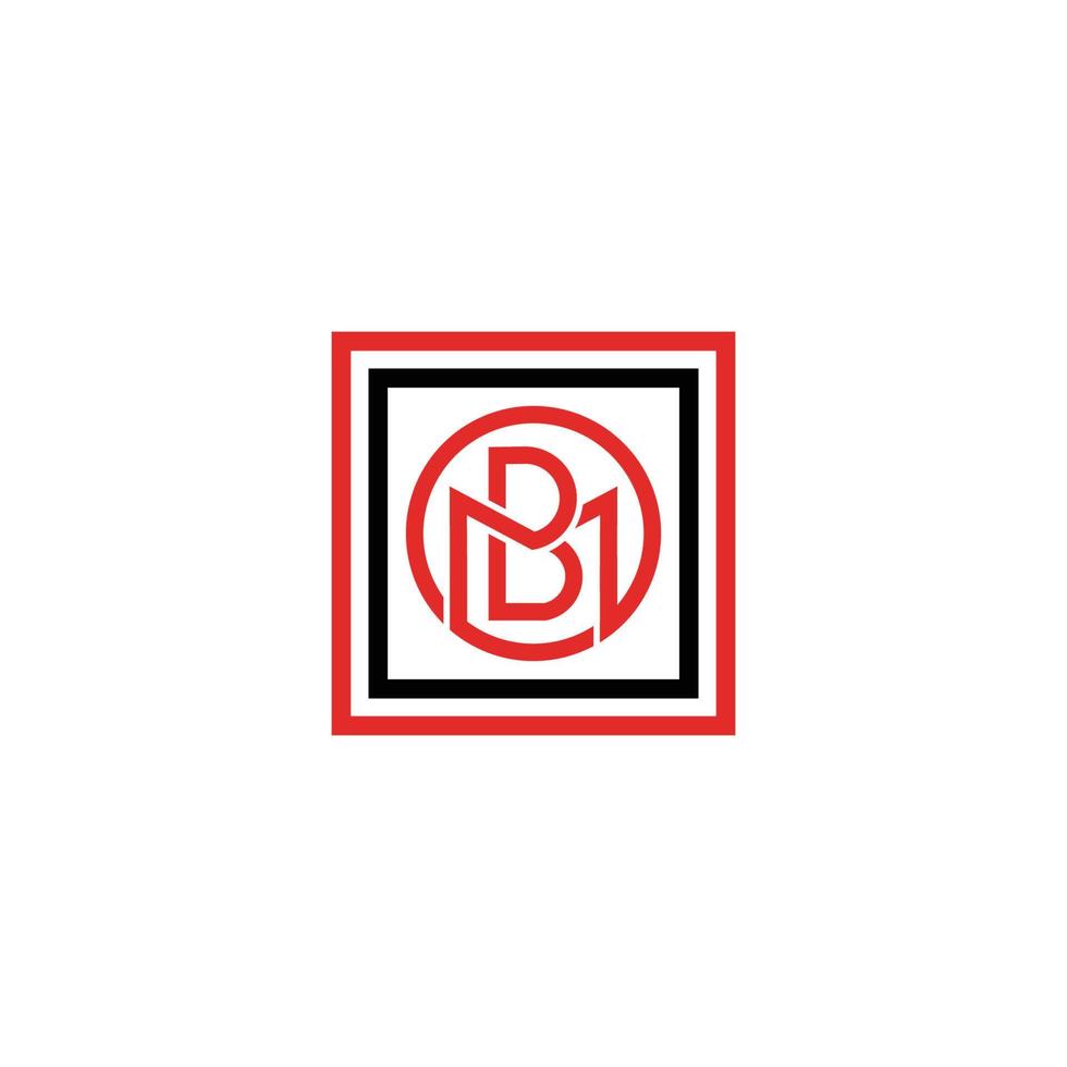 alfabeto letra icono logo mb o bm vector