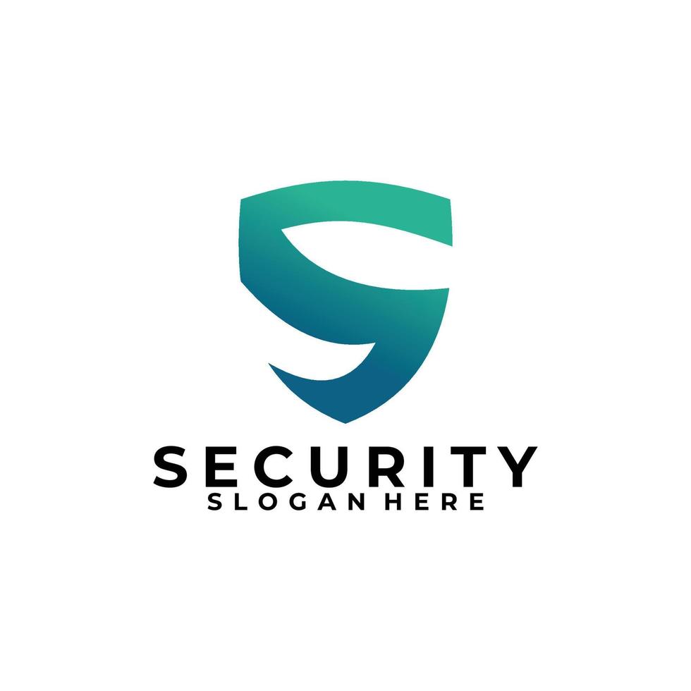 vector de icono de logotipo de seguridad aislado