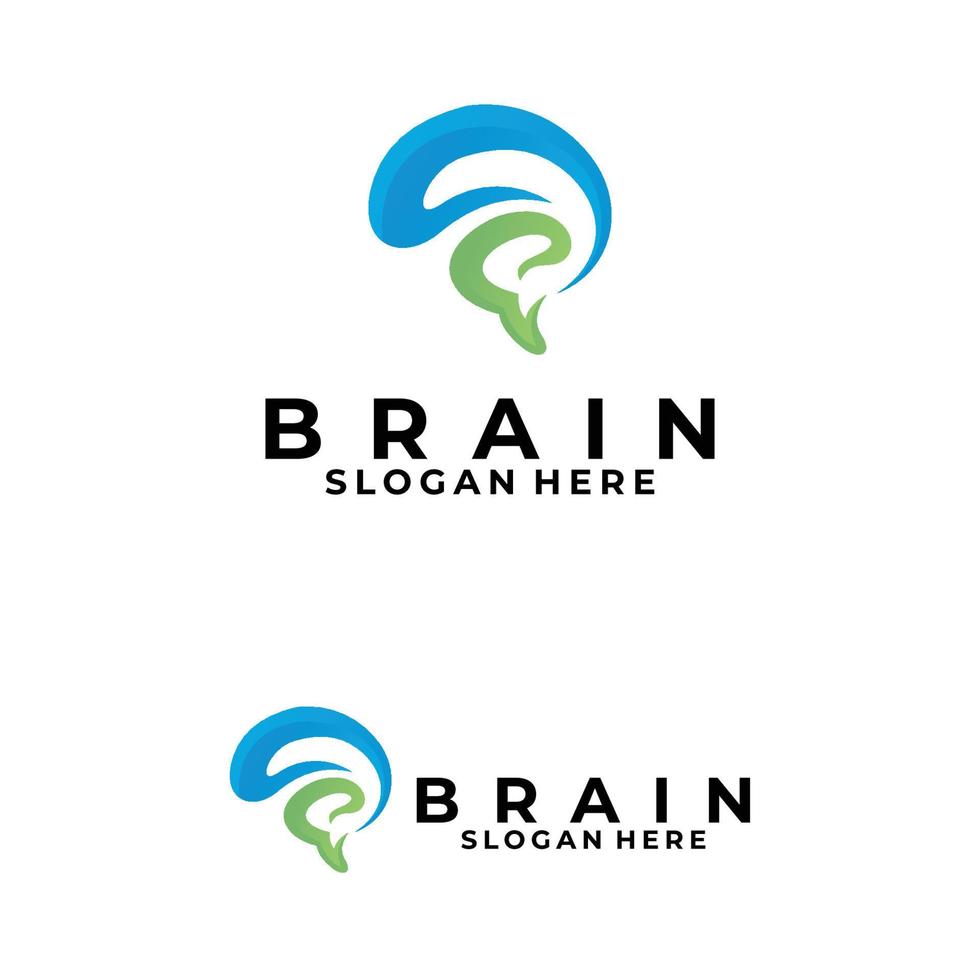 brain idea logo icon vector isolated