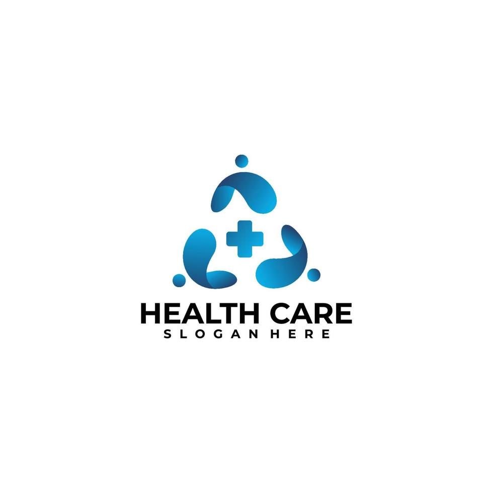 plantilla de diseño de vector de icono de logotipo de cuidado de la salud