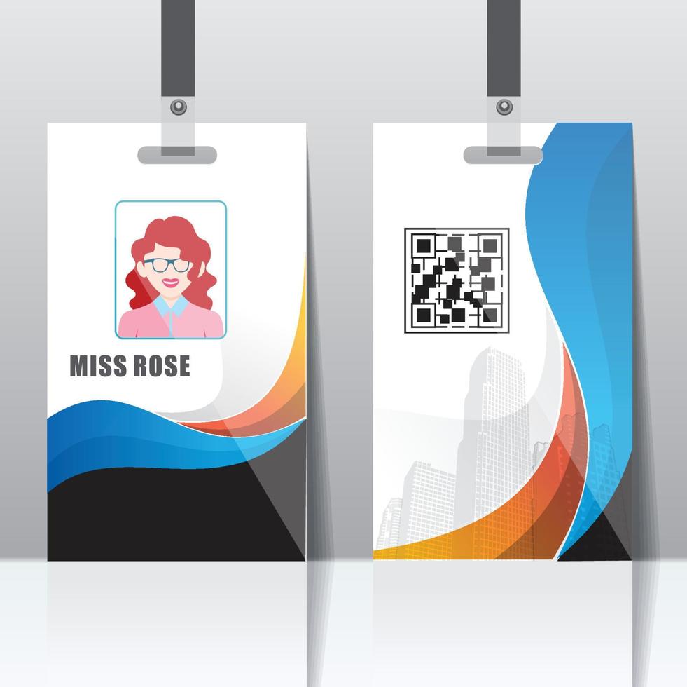 Identity Card, Student card design or business card vector