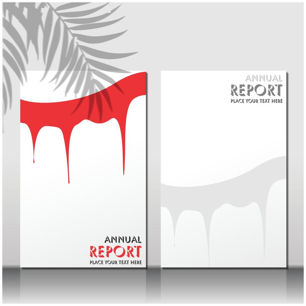 Brochure or flyer layout template, annual report cover design background vector