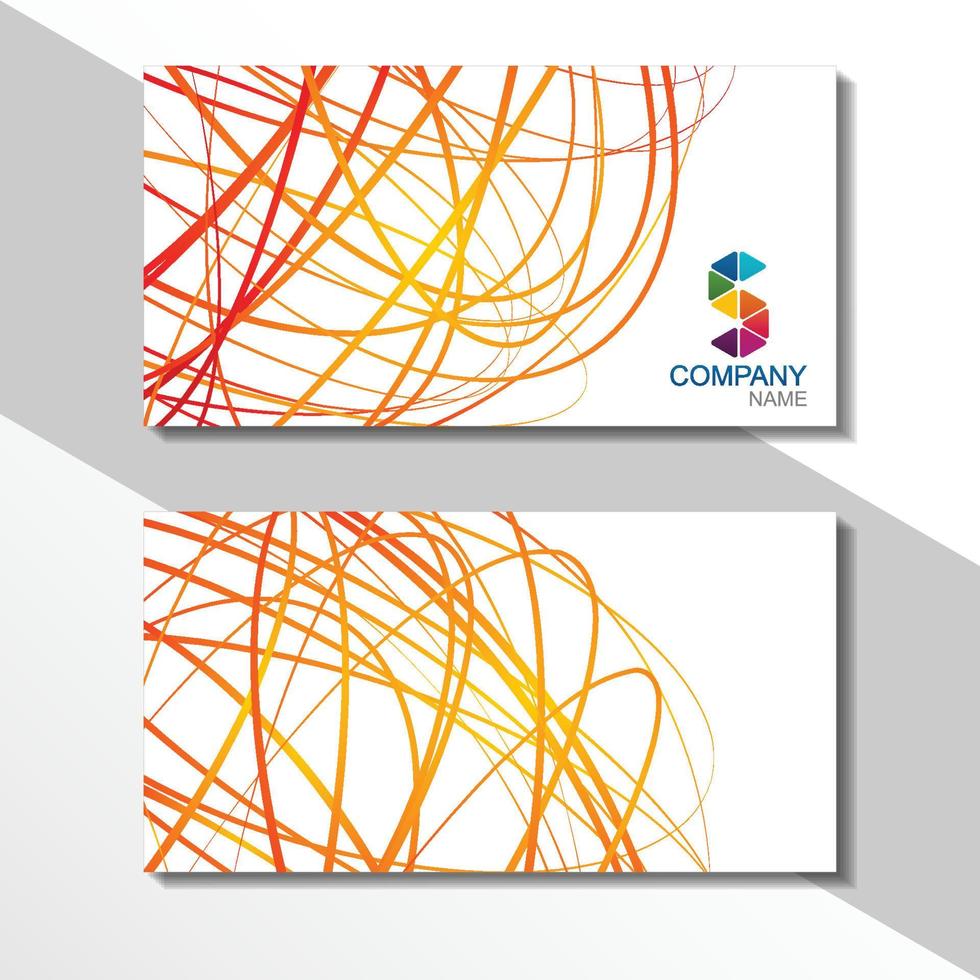 Creative and Clean Double-sided Business Card Template. vector