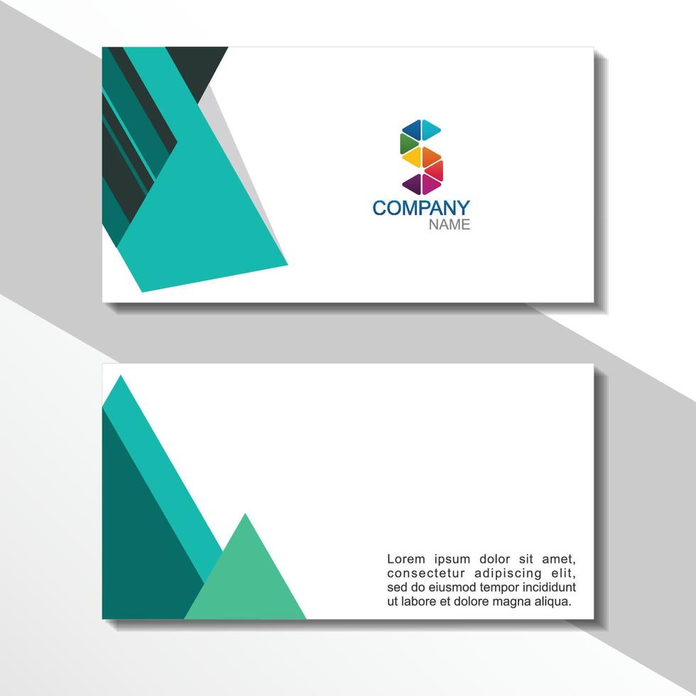 Business card design, company business card vector