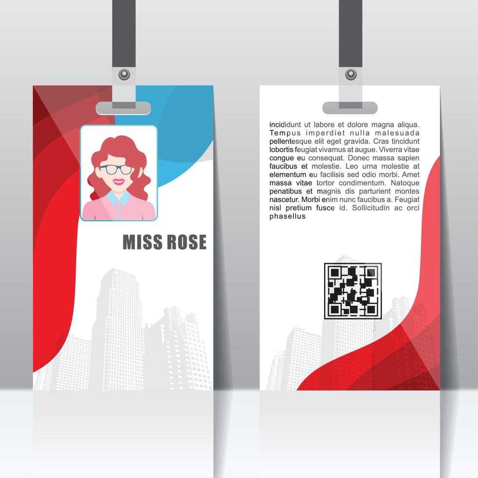 Identity Card, Student card design or business card vector
