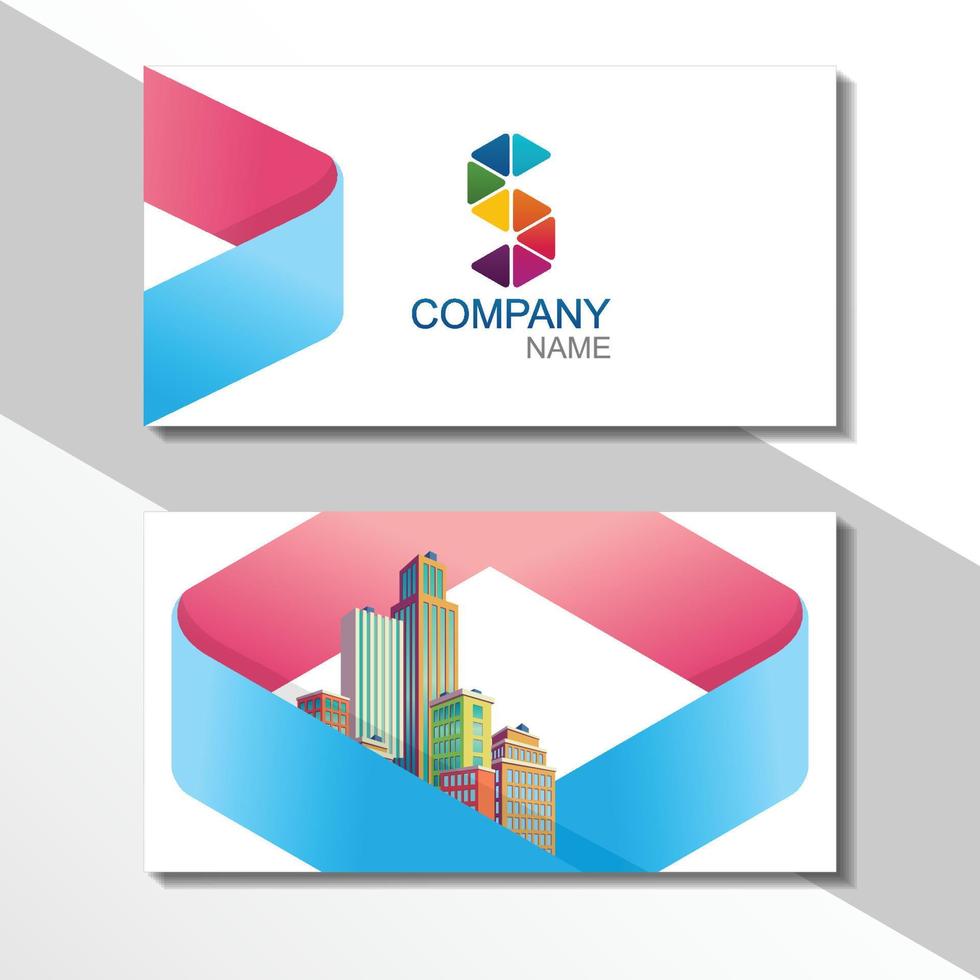 Creative and Clean Double-sided Business Card Template. vector