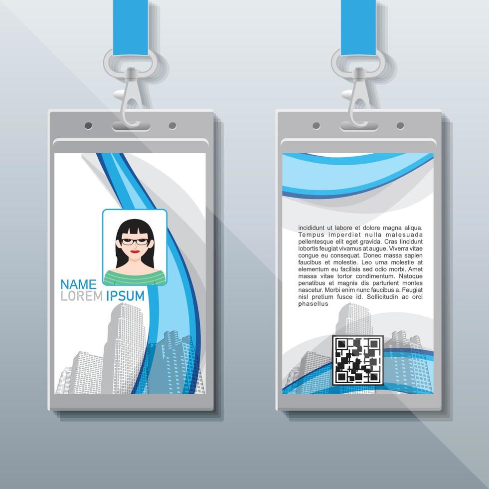 Company Identity Card Design vector