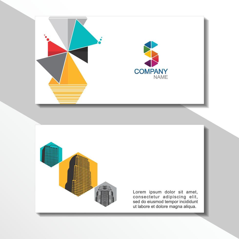 diseño de tarjeta de visita, tarjeta de visita de empresa vector