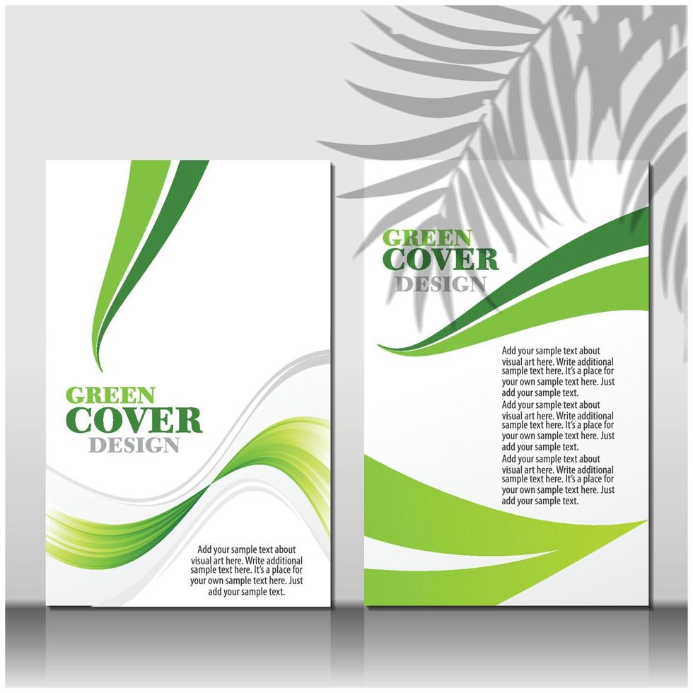 Brochure or flyer layout template, annual report cover design background vector