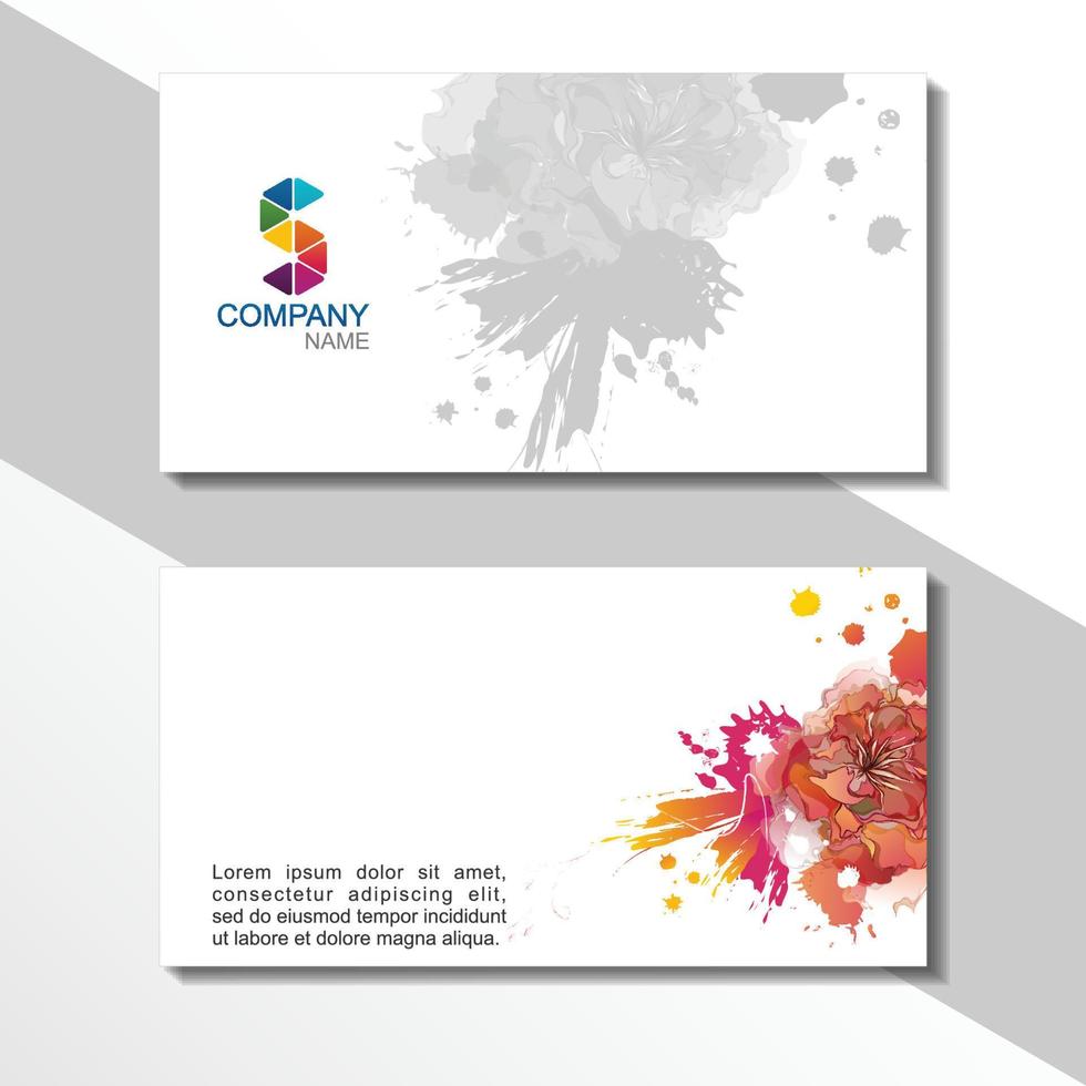 diseño de tarjeta de visita, tarjeta de visita de empresa vector