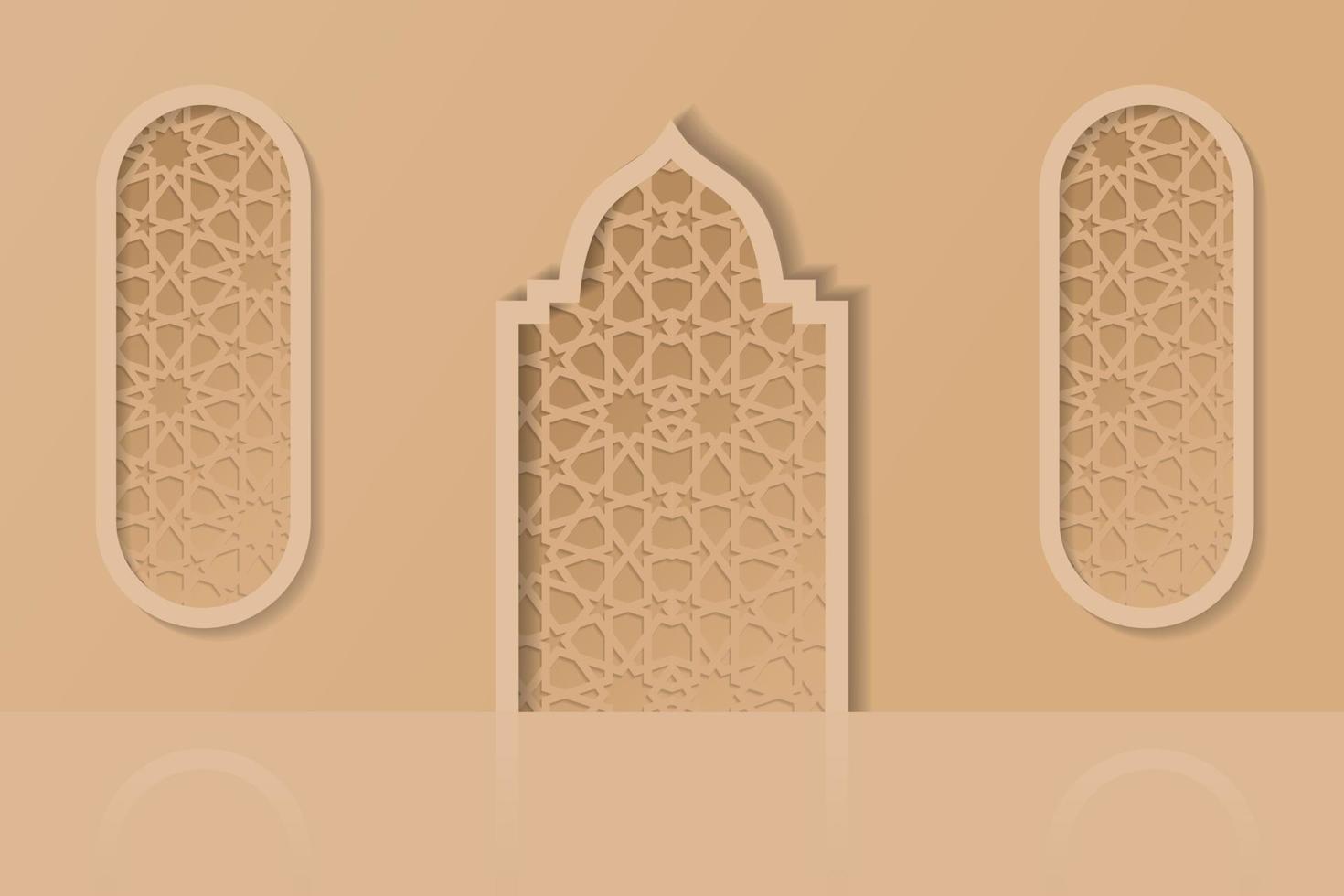 Islamic cover, ramadan eid background vector