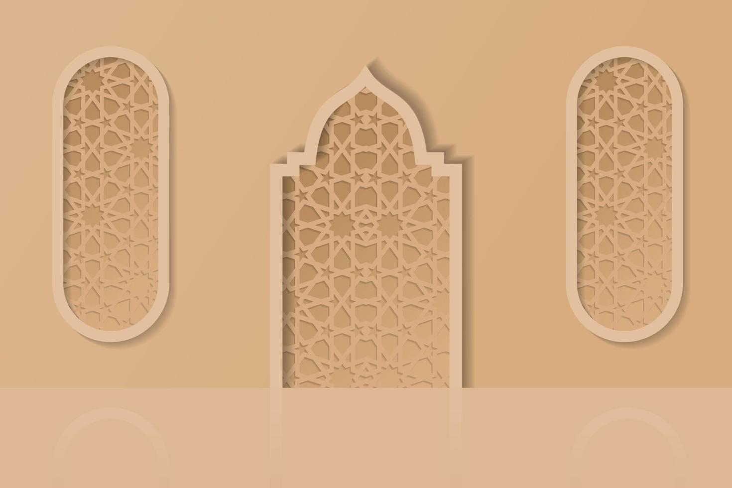 cubierta islámica, fondo ramadan eid vector