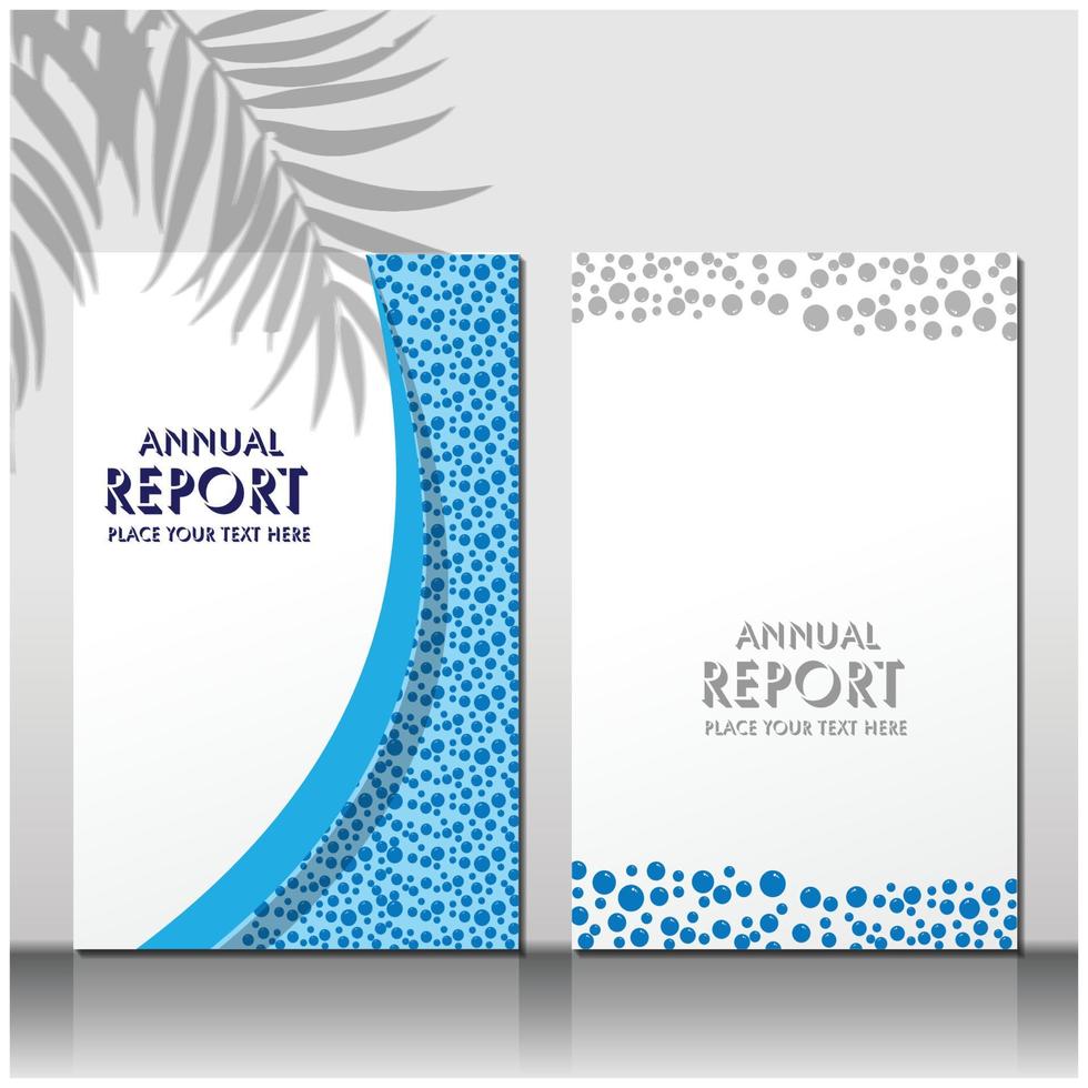 Brochure or flyer layout template, annual report cover design background vector