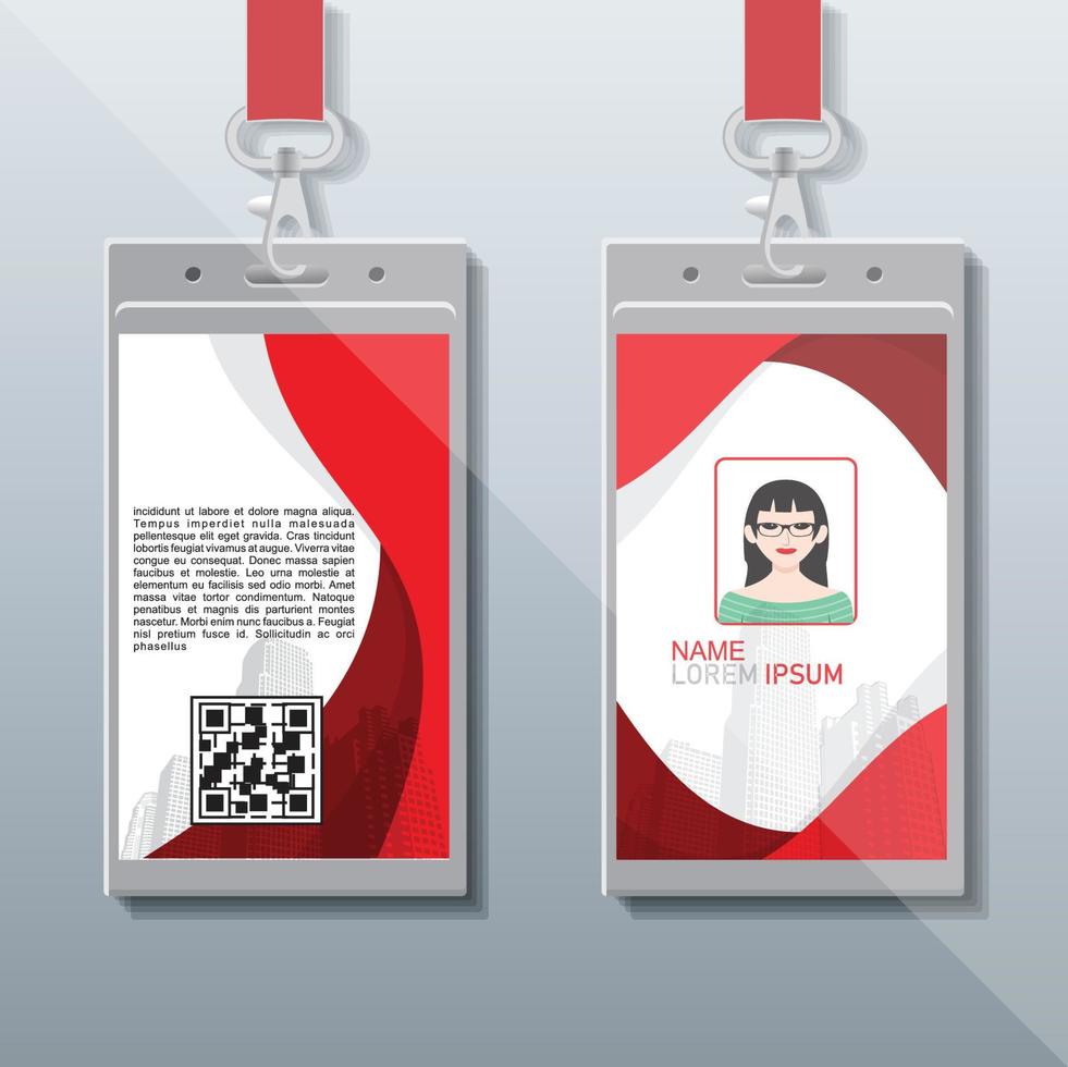 Company Identity Card Design vector