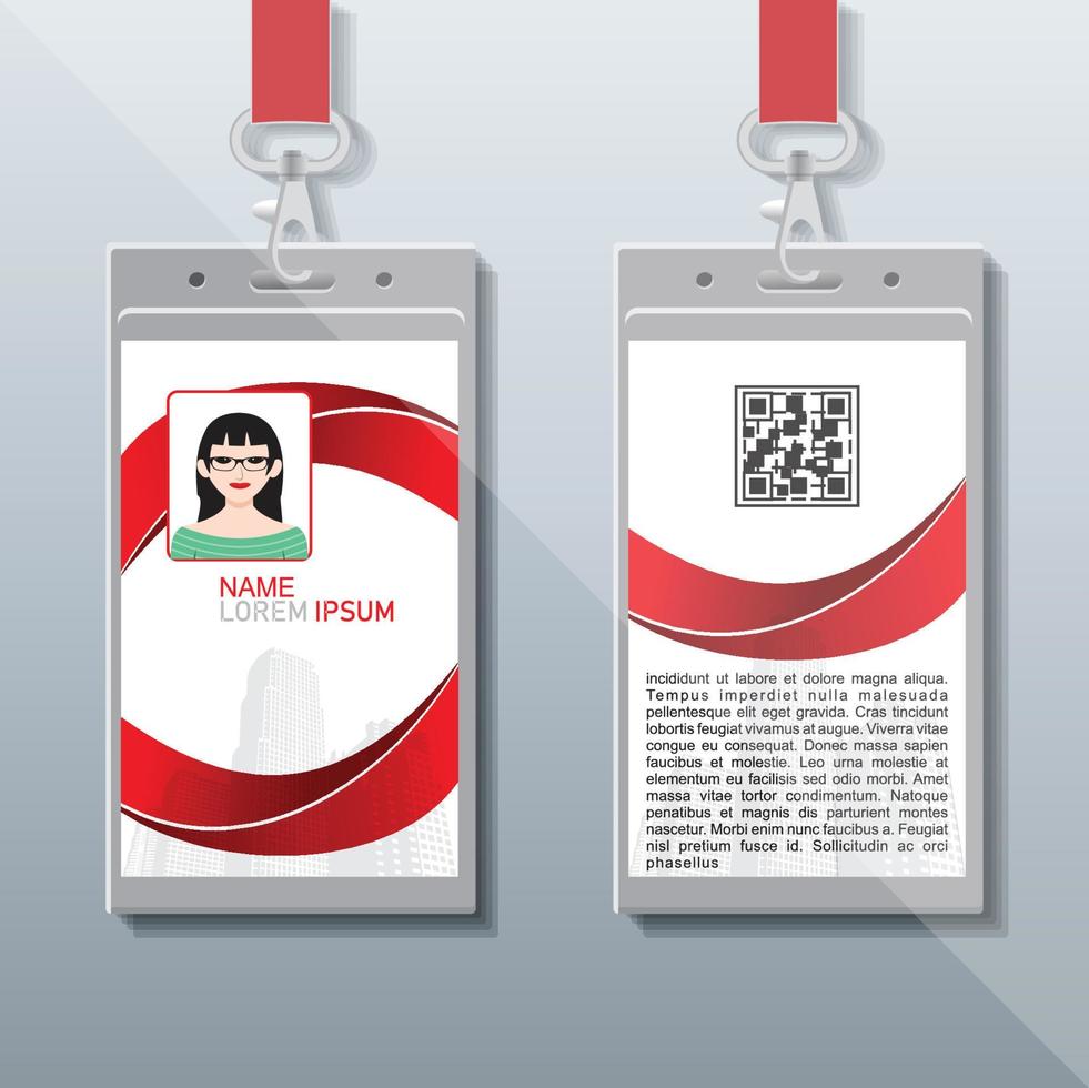 Company Identity Card Design vector