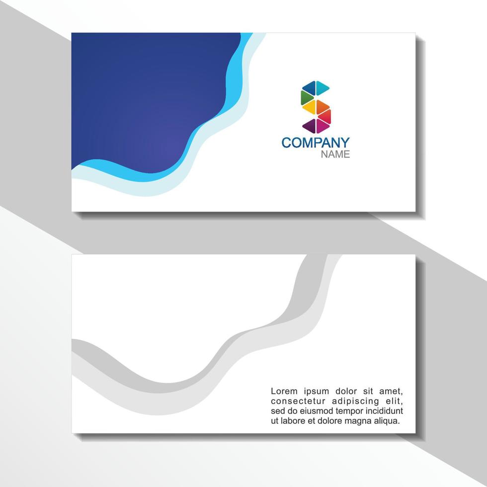 modern creative business card and name card,horizontal simple clean template vector design