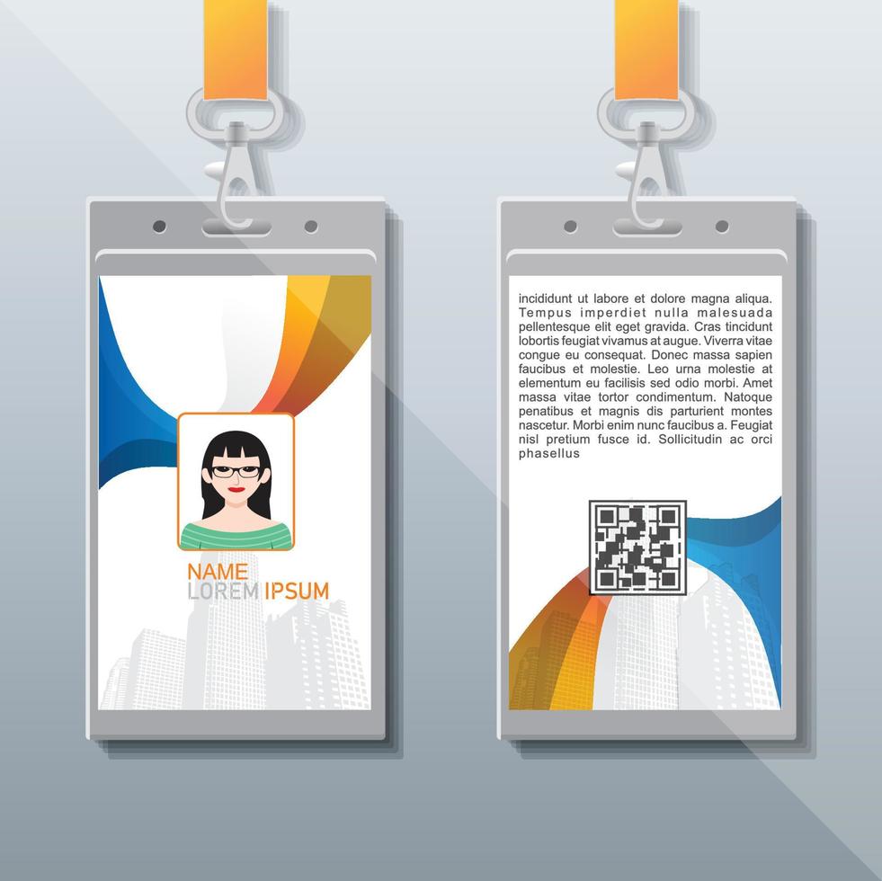 Company Identity Card Design vector