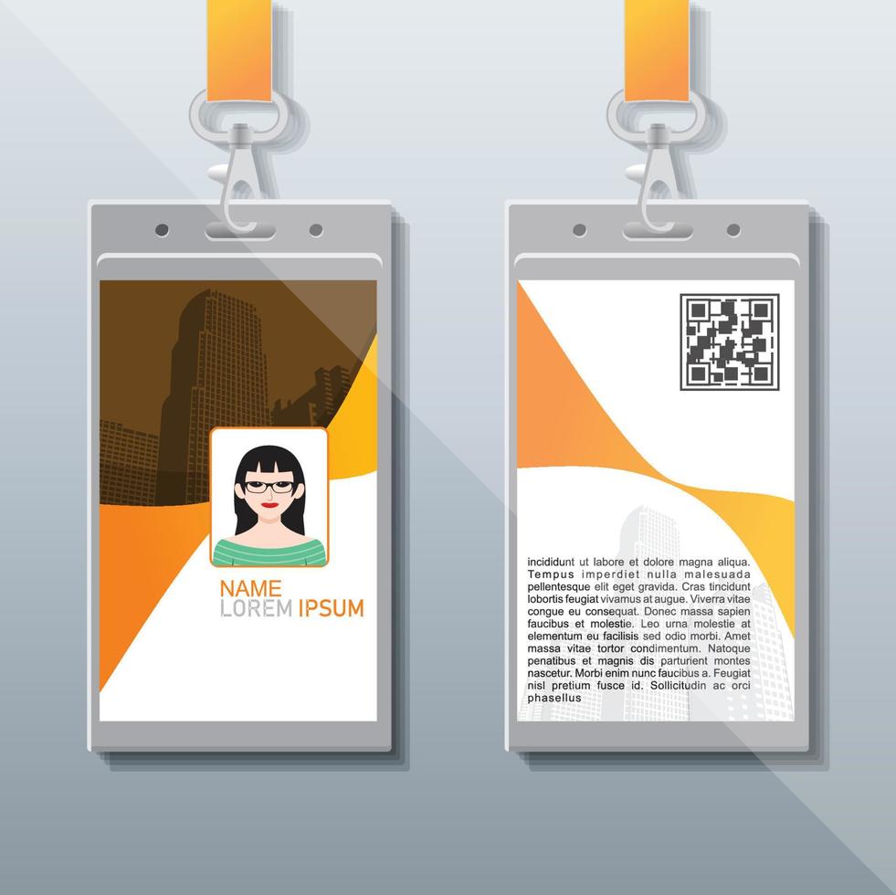 diseño de tarjeta de identidad de la empresa vector