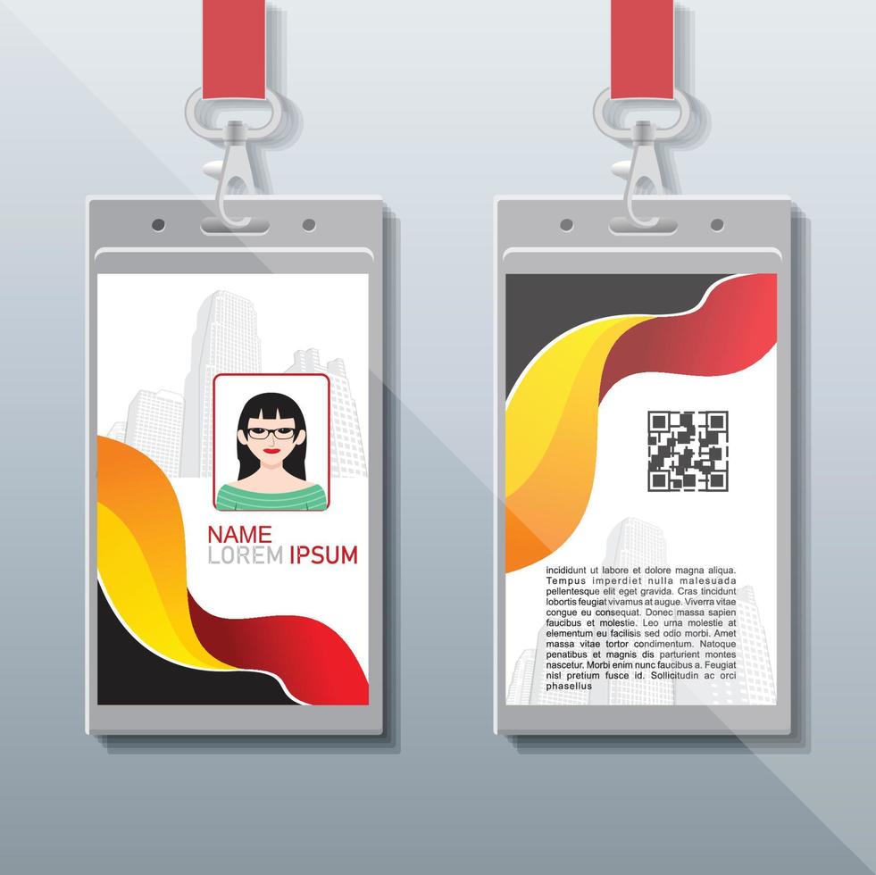 Company Identity Card Design vector