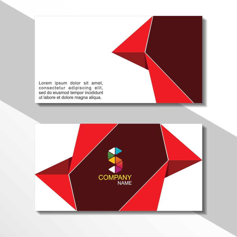 diseño de tarjeta de visita, tarjeta de visita de empresa vector