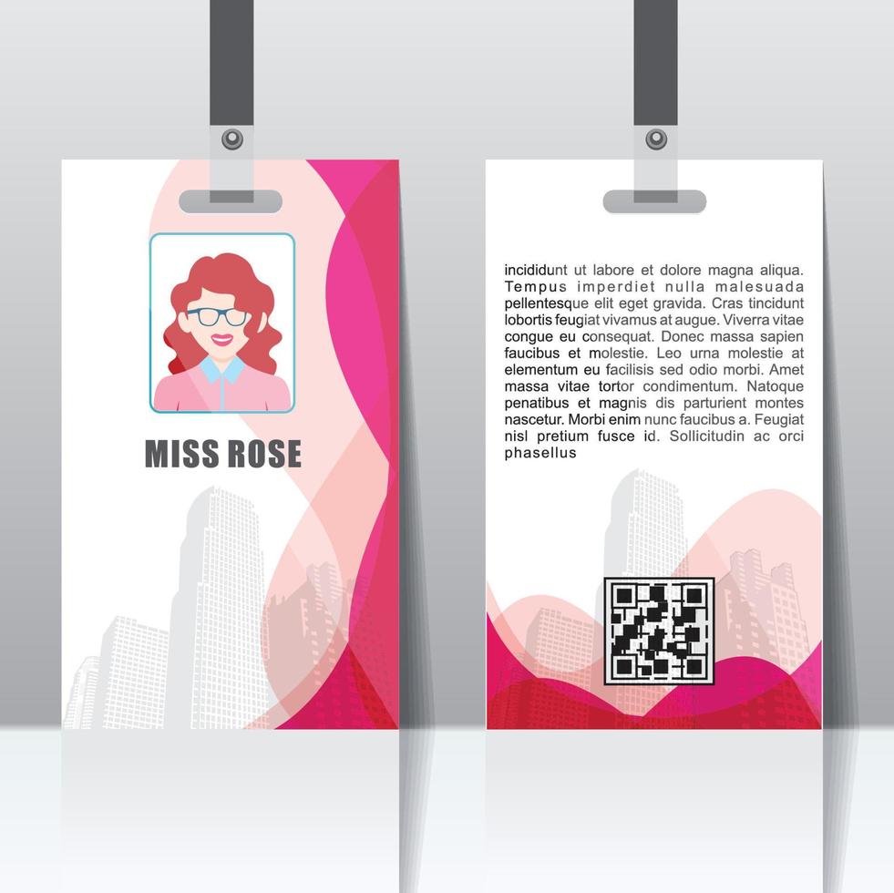 Identity Card, Student card design or business card vector