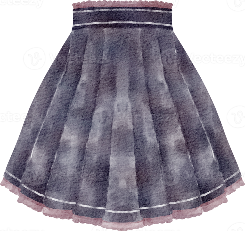 watercolor skirt clip art png