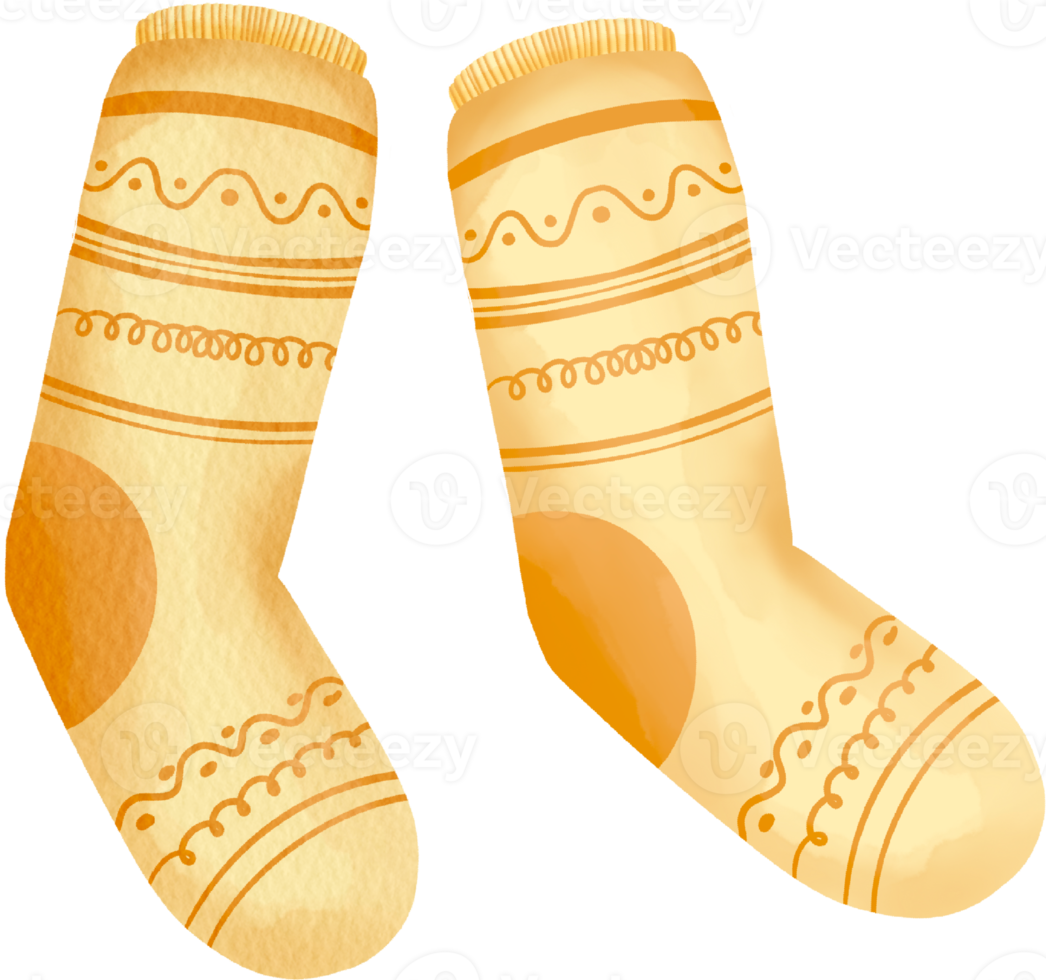 Free watercolor socks cute clip art 16529968 PNG with Transparent ...